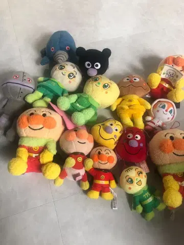 호빵맨 봉제 인형 멜론빵나짱 다다단단 카비룬룬 14종류