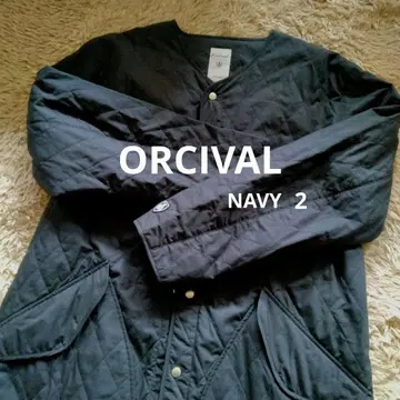 ORCIVAL 인슐레이션 퀼트 코트 자켓 NAVY 2 고품질