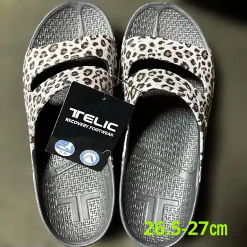 TELIC 레오파드 무늬 리커버리 샌들