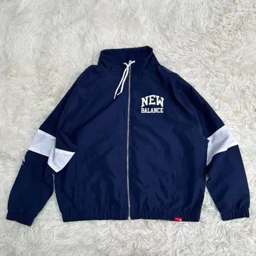 NEW BALANCE 뉴발란스 풀 집업 폴리에스테르 블루종