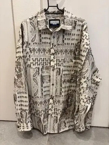 maison special 프라임 오버 셔츠 페이즐리 무늬