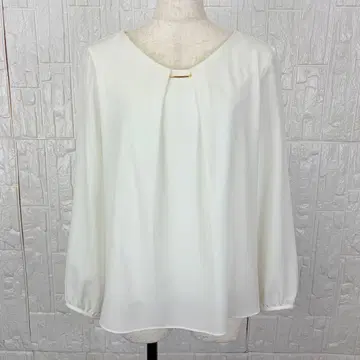 내추럴 뷰티 블라우스 38 화이트 고급 실루엣 [ a18 ]