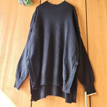 [ Hunch] 모크넥 긴팔 니트 튜닉 빅 루즈 빅