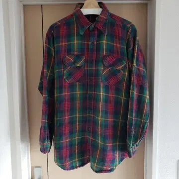 60s 빈티지 파이브 브라더스 플란넬 셔츠 XL
