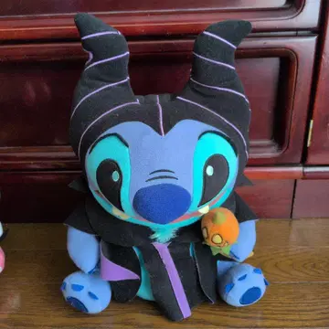 스티치 봉제 인형 블랙 로브 말레피센트