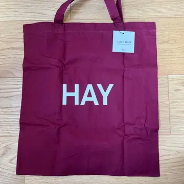 [ 미사용 새상품 ] HAY 토트백 버건디