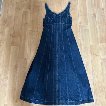 스나이델 snidel 데님 슬리브리스 롱 원피스