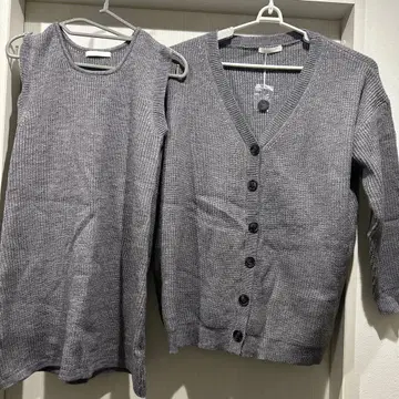 [ Chico ] 그레이 가디건 탱크탑 세트 (미사용)