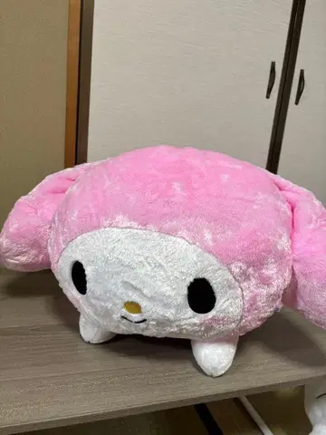 핑크 토끼 귀 봉제 인형