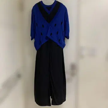 [ OSMOSIS ] 슬래시 니트 풀오버 & 원피스 SET