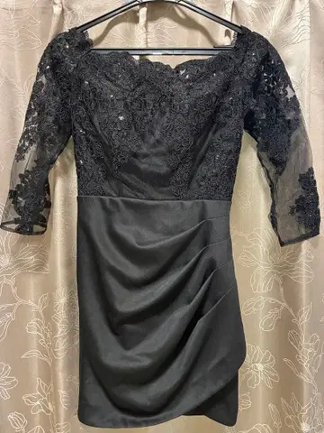 IRMA 블랙 오프숄더 드레스 andy sugar