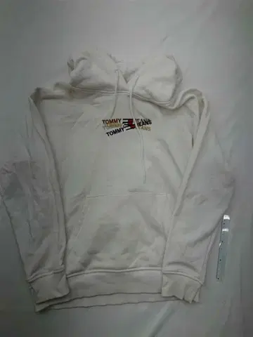 타미힐피거 진스 플래그 로고 자수 후드티 화이트 S 남성용