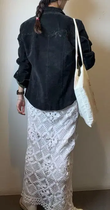 vintage 스웨이드 셔츠 자켓