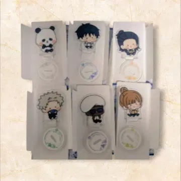 주술회전0 패밀리마트 한정판 맛있는 볼 미니 아크릴 스탠드 6체 세트