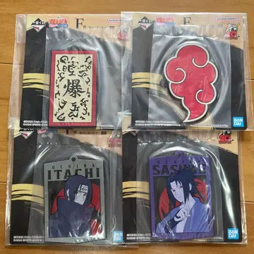 나루토 F상 러버 코스터 4종 이타치 사스케 아카츠키 기폭찰 세트