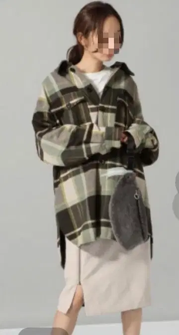 지나시스 오버 사이즈 셔츠 코트 아우터