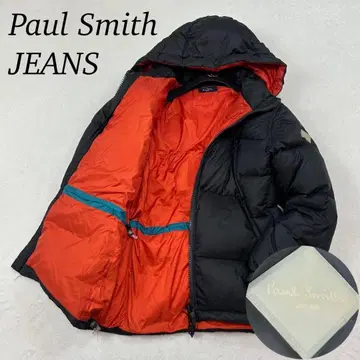 J580 M 폴스미스 다운 자켓 블랙 오렌지 남성용