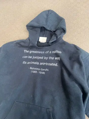 Hanes 블랙 메시지 프린트 후디