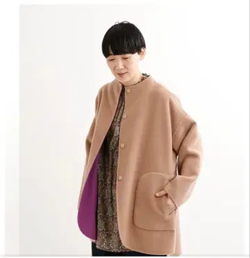 아두이트리스테스 ADIEU TRISTESSE 더블 페이스 모사 코트