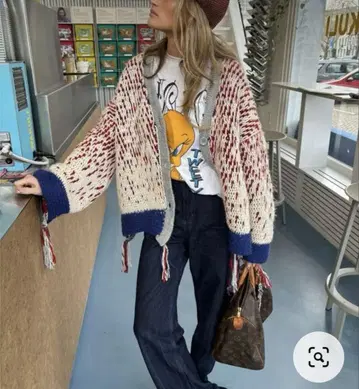 ZARA 니트 가디건 아우터