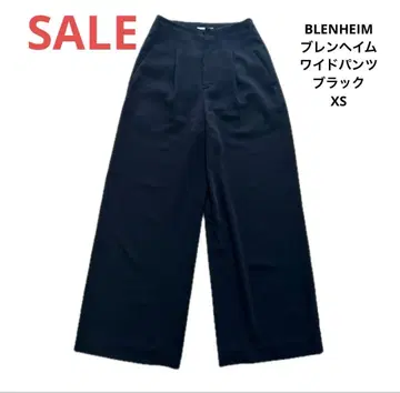 선착순 BLENHEIM 브렌헤임 와이드 팬츠 블랙 XS