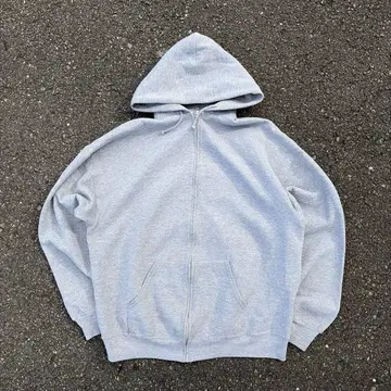 90s jerzees 지퍼 후드티 무지 블랭크