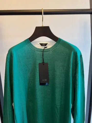 [택 포함 새상품] 이탈리아제 Hosio 크루넥 스웨터 코튼 100%