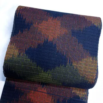 열림 나고야 오비 여름용 라 능 직물 체크 무늬 기모노 112tz