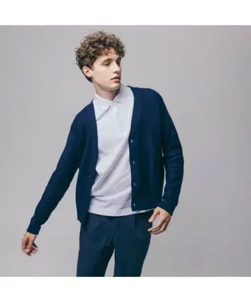 라코스테 밀리터리 니트 가디건