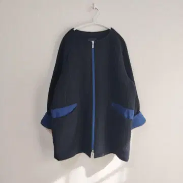 Cachette/카셰트 노카라 울 혼방 코트 루즈한 사이즈