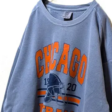 컴포트 컬러즈 시카고 풋볼 맨투맨 트레이닝복 블루 파랑 XL 구제 의류