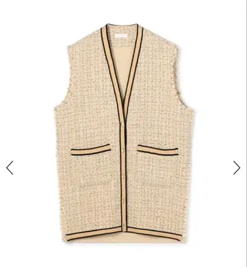 팬시 트위드 니트 베스트 Ballsey