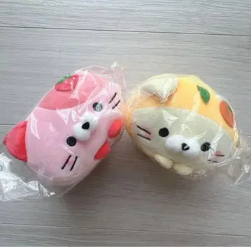 새상품 고토치 모찌후와 코로코로 냥코 시즈오카 딸기냥 시즈오카 귤냥