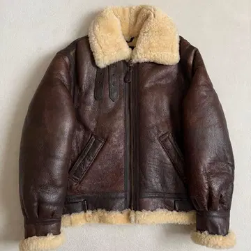 Schott B-3 38 플라이트 자켓 양가죽 브라운