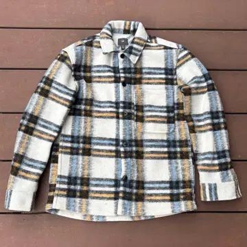 H&M 폴리에스테르 체크 셔츠 셔츠 자켓 S 사이즈