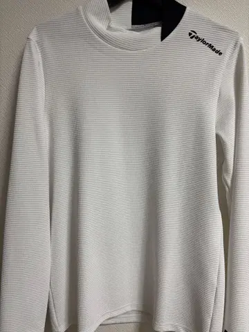 TaylorMade 화이트 모크넥 셔츠