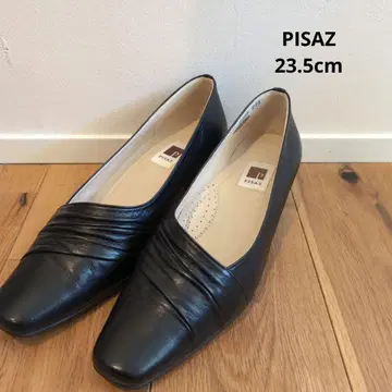 블랙 가죽 펌프스 23.5cm