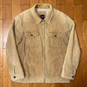 GAP 갭 코듀로이 자켓 보아 블루종 베이지 L