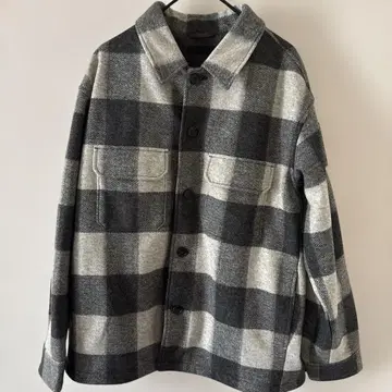 남성용 울 혼방 그레이 블랙 체크 자켓 (여성용도 가능)