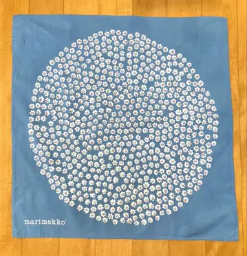 마리메꼬 빈티지 스카프 푸케티 블루