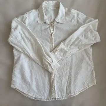 OUNCE 화이트 긴팔 셔츠