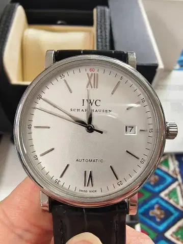 새상품급 IWC 포르투기저 IW356501 자동 와인딩 손목시계