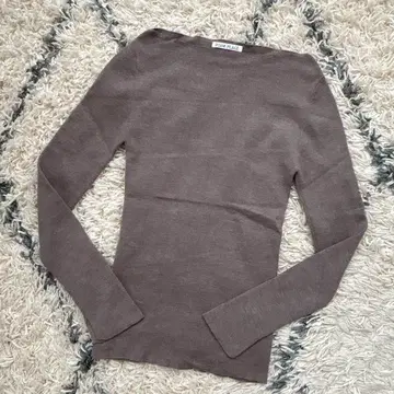 R'IAM-PLAGE 보트넥 립 니트