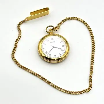 고품질 세이코 앤티크 회중시계 새상품 배터리 교체 완료 3침 골드