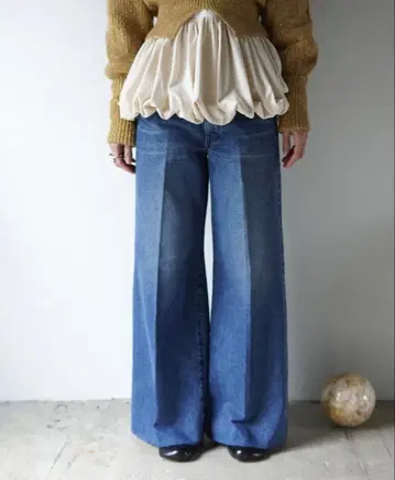 TANAKA 와이드 진 트라우저스