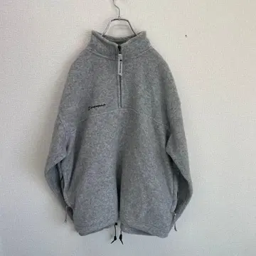 [ champion ] 챔피온 로고 자수 하프 지퍼 플리스