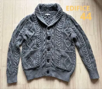 컨디션 최상 에디피스 숄카라 가디건 그레이 44