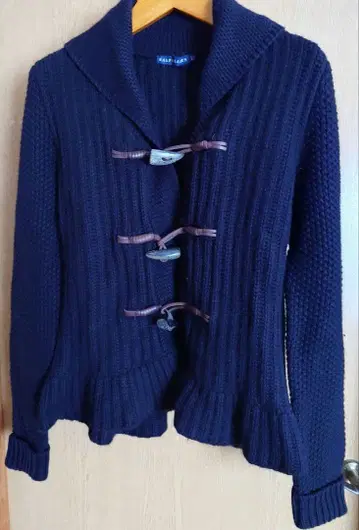 랄프 로렌 블랙 니트 가디건