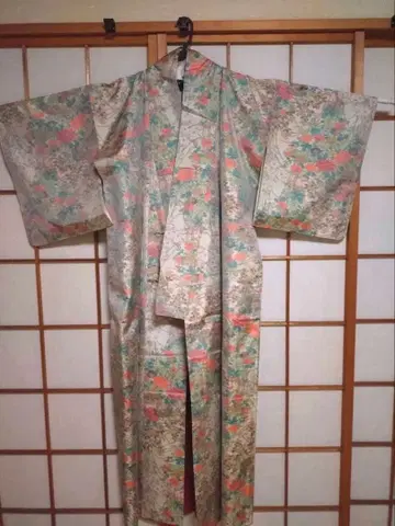 미사용 새상품 오시마 명주 기모노