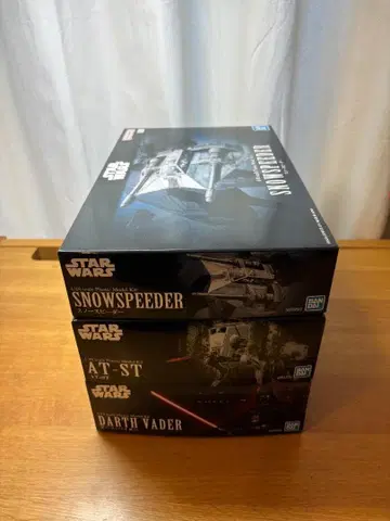 반다이 스노우 스피더/AT-ST/다스 베이더 프라모델 세트